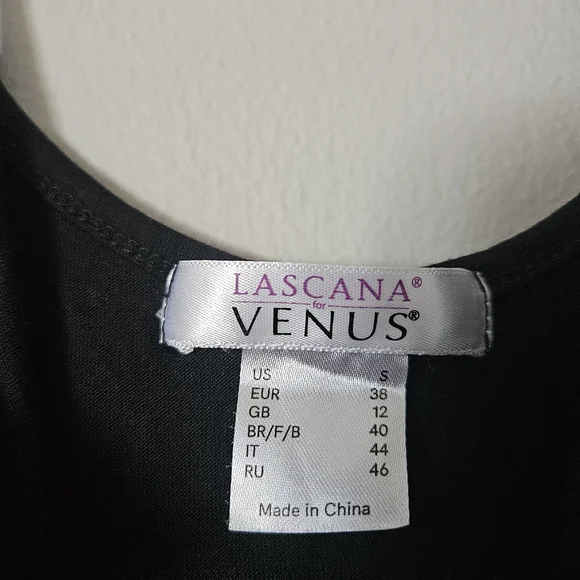 Lascana Venus Casual Jumpsuit. Black. Small. - Picture 4 of 4